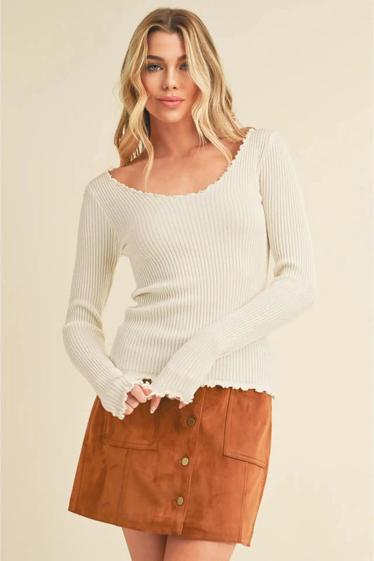 Adalie Knit Sweater - Oat